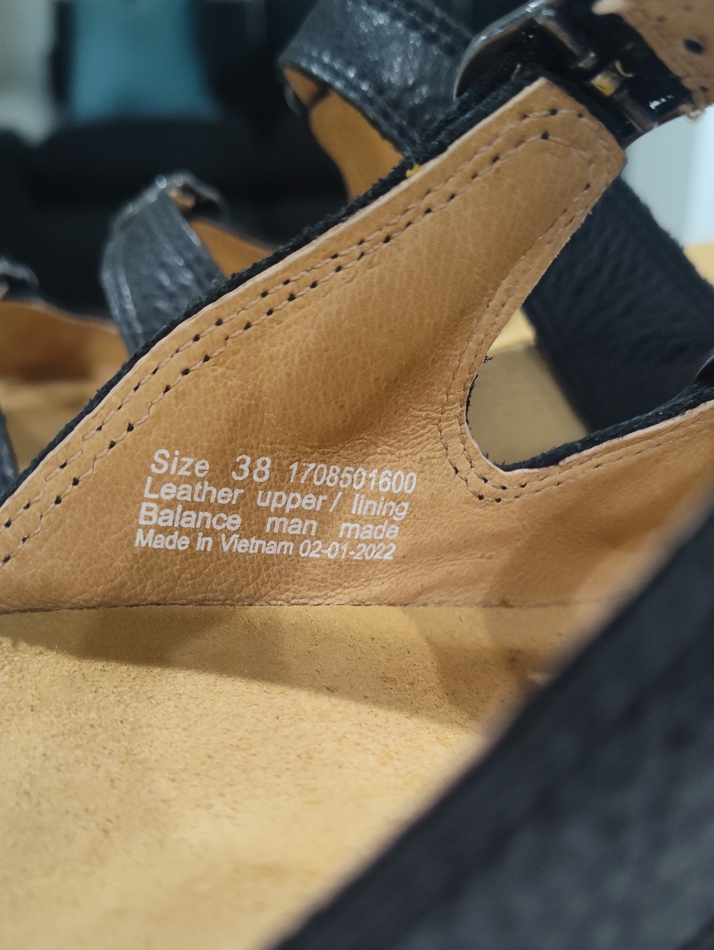 Dansko Tarin Black Leather Triple-Buckle Slide Wedge Sandals Size 38 - Picture 6 of 11